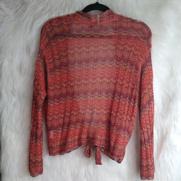 Nick and Zoe Multicolor Fall Color Long Sleeve Cardigan Size PM - Picture 9 of 11